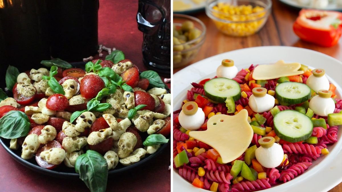 6 Easy Steps to Prepare Scary Veg Salad with Halloween Dressing