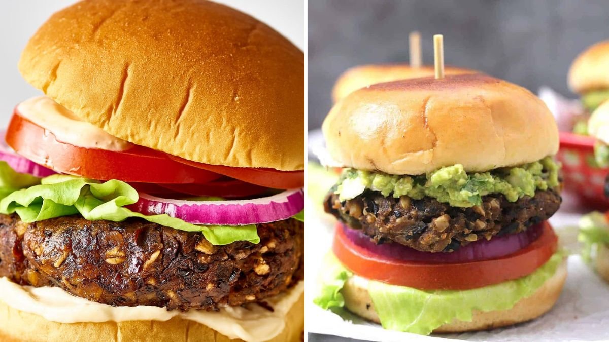 6 Easy Steps to Prepare Ghost Veg Burgers with Black Buns